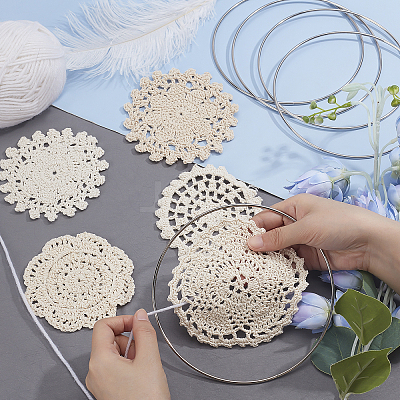 Cup Mat Cotton Coaster AJEW-GF0002-11-1