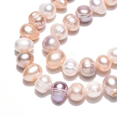 Natural Cultured Freshwater Pearl Beads Strands PEAR-N013-07O-01-1