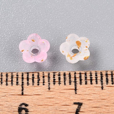 Frosted Transparent Acrylic Beads OACR-N137-72B-1