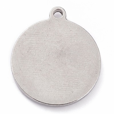 304 Stainless Steel Pendants X-STAS-O140-02P-K-1