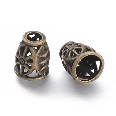 Tibetan Style Alloy Bead Cones PALLOY-F262-022AB-1