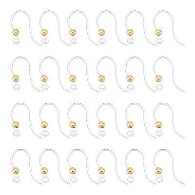 80Pcs Eco-Friendly Plastic Earring Hooks STAS-UN0054-49-1