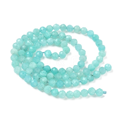 Natural Amazonite Beads Strands G-E411-43-4mm-01-1