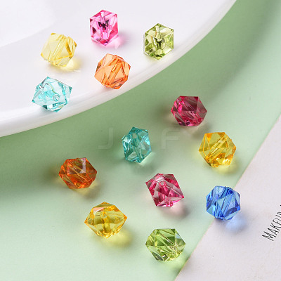 Transparent Acrylic Beads X-TACR-S154-15B-1