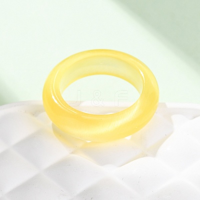 Cat Eye Finger Rings RJEW-G363-01A-16-1