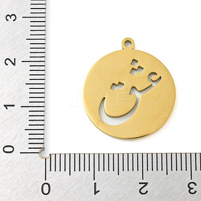 304 Stainless Steel Pendants STAS-S142-07G-1