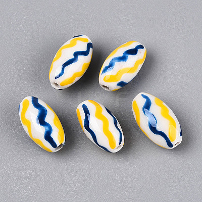 Handmade Porcelain Beads PORC-T134-15C-1