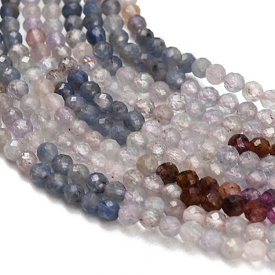 Gradient Color Natural Gemstone & Natural Emerald Beads Strands GG-CBA1668-A10-3mm-1