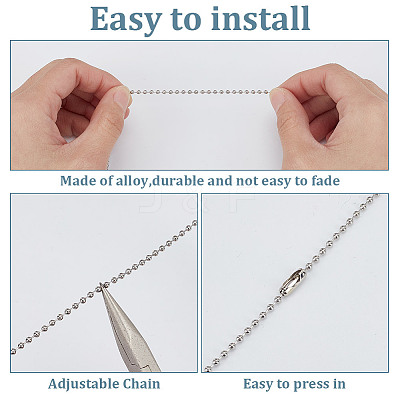 10Pcs 2 Colors Fan 304 Stainless Steel Charms Ceiling Fan Pull Chain Extenders PALLOY-HY00056-1