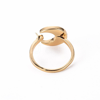 Brass Peg Bails Cuff Finger Ring Settings KK-T062-70G-NF-1