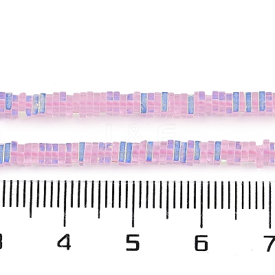 Electroplate Glass Beads Strands GLAA-B023-01A-11-1