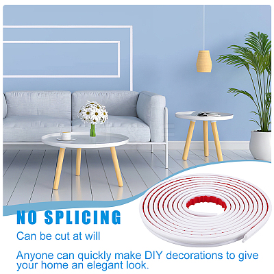 6M TPE Self-Adhesive Flexible Molding Trim DIY-WH0349-491B-1
