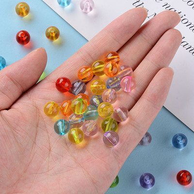 Transparent Acrylic Beads X-MACR-S370-A10mm-1