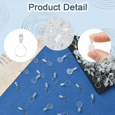 200Pcs Transparent Acrylic Pendants TACR-FS0001-52-1