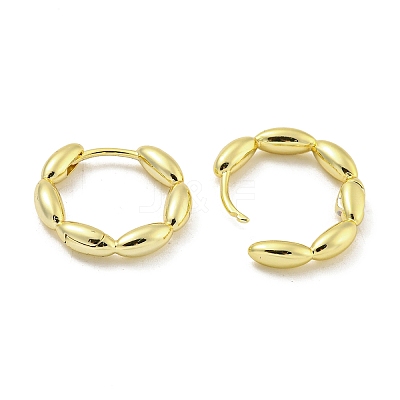 Brass Hoop Earrings EJEW-L211-010I-G-1