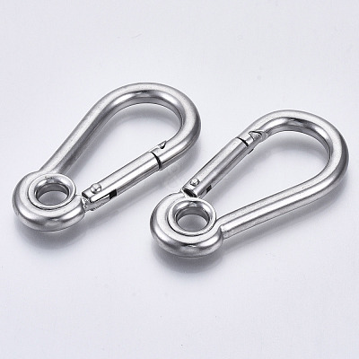 Tarnish Resistant 304 Stainless Steel Rock Climbing Carabiners STAS-N087-23A-01-1