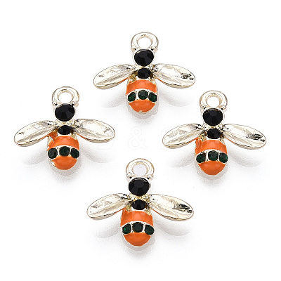 Alloy Enamel Pendants X-PALLOY-T056-49A-1