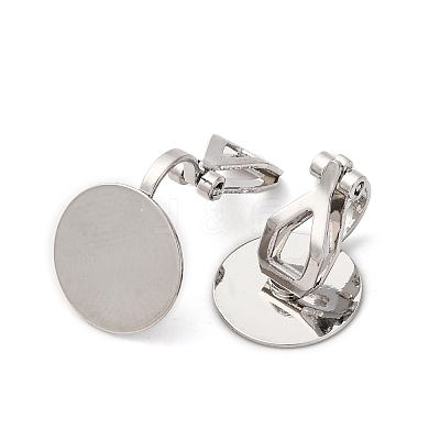 Brass Screw Clip Earring Converter KK-S533-01P-1