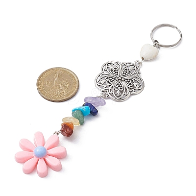 Flower Resin Keychains KEYC-JKC00556-01-1