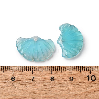 Natural Blue Agate Pendants G-NH0006-01K-1