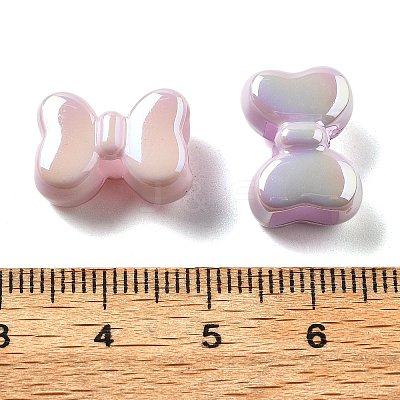 UV Plating Opaque Acrylic Beads PACR-Q005-02-1