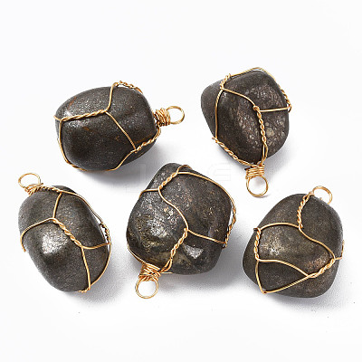 Natural Chalcopyrite Pendants G-N332-50-08-1
