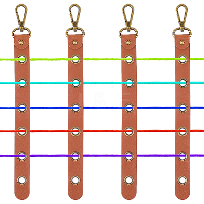 4Pcs Alloy Leather Threader AJEW-CL0005-55A-1