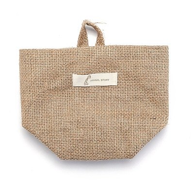 Foldable Cotton Linen Storage Basket DJ-HJEW-O003-01A-1