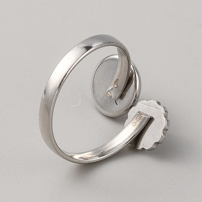 304 Stainless Steel Cuff Pad Ring Settings STAS-WH0027-46A-1