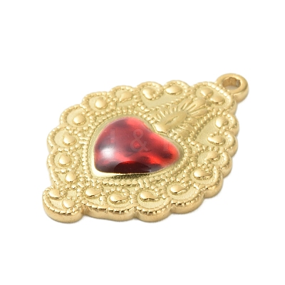 304 Stainless Steel Enamel Pendants LS-STAS-K303-04G-05-1