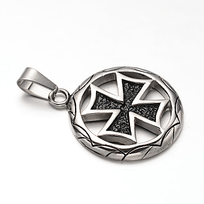 304 Stainless Steel Pendants STAS-M202-11AS-1
