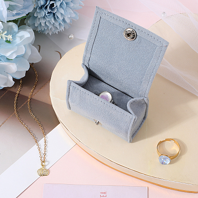 1Pc Arch Velvet Jewelry Storage Boxes CON-GF0001-17C-1