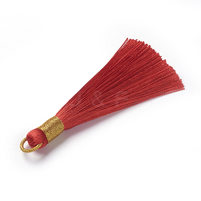 Polyester Tassel Pendants FIND-I009-D16-1