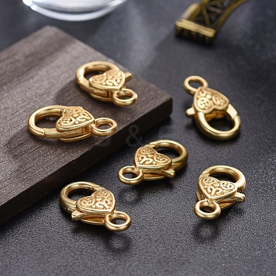 Tibetan Style Alloy Lobster Claw Clasps X-LF014Y-MG-NR-1