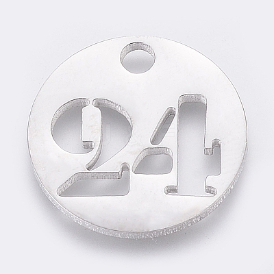 Non-Tarnish 304 Stainless Steel Pendants STAS-F233-24-P-1