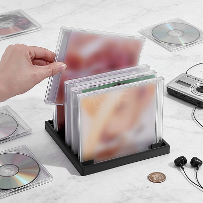 12 Grids Plastic CD Storage Racks AJEW-WH0643-111B-1