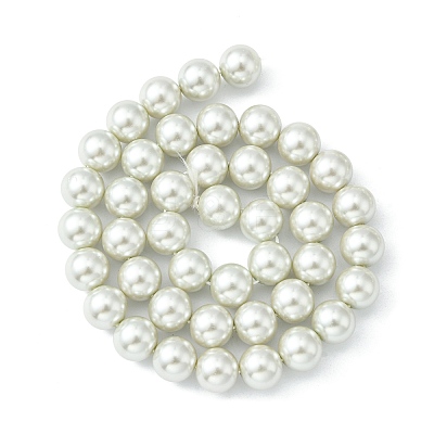 Eco-Friendly Dyed Glass Pearl Round Beads Strands X-HY-A002-10mm-RB009-1