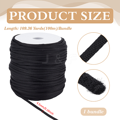 1 Bundle Round Nylon Braided Cord OCOR-BC0008-65A-02-1