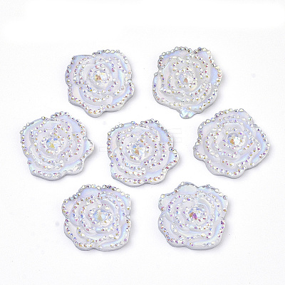 Resin Rhinestone Cabochons LS-CRES-T012-02A-1