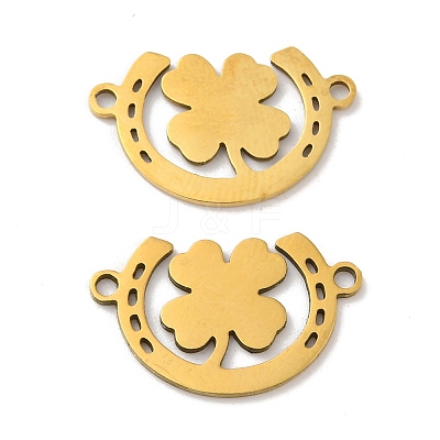 201 Stainless Steel Connector Charms STAS-Q245-19G-1