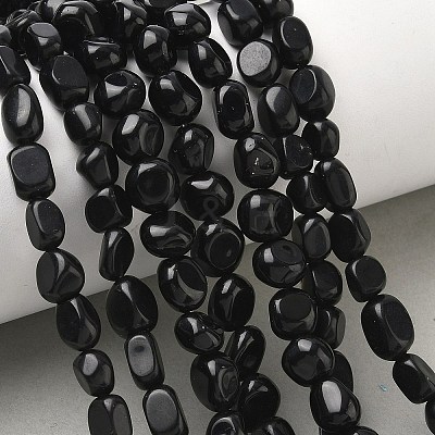 Natural Obsidian Beads Strands G-C286-A02-1