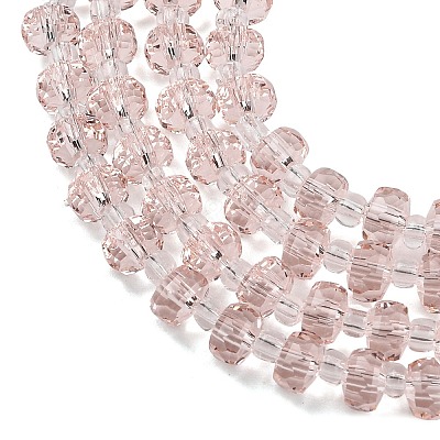 Transparent Glass Beads Strands GLAA-P076-01A-05-1