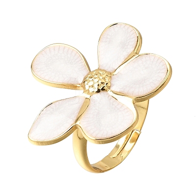 304 Stainless Steel Enamel Cuff Open Rings SA-CBA369F-04G-03-1