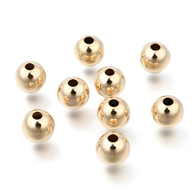 Yellow Gold Filled Beads X-KK-G156-6mm-1-1