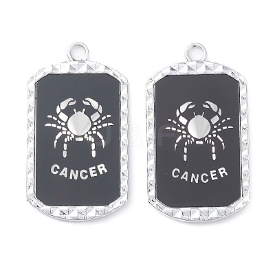 Alloy Twelve Constellations Series Big Pendants PALLOY-O107-01P-01-1