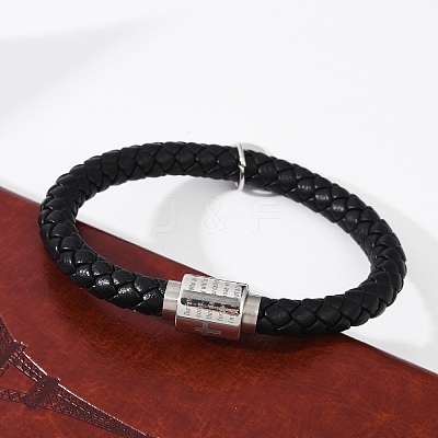 Braided Microfiber Leather Cord Bracelets BJEW-D304-13P-02-1