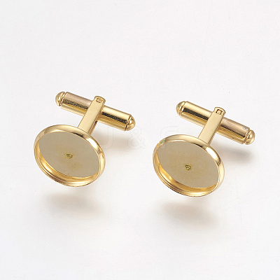 304 Stainless Steel Cuffinks STAS-G187-23G-14mm-1