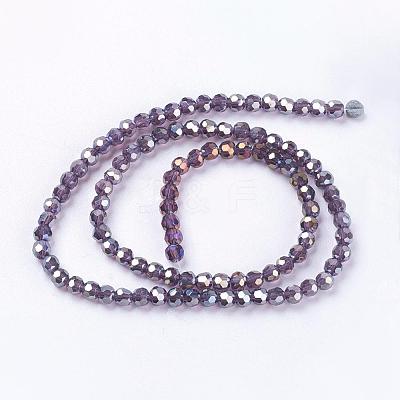 Electroplate Glass Beads Strands EGLA-D021-73-1