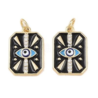 Brass Micro Pave Cubic Zirconia Pendants KK-Z146-16G-1