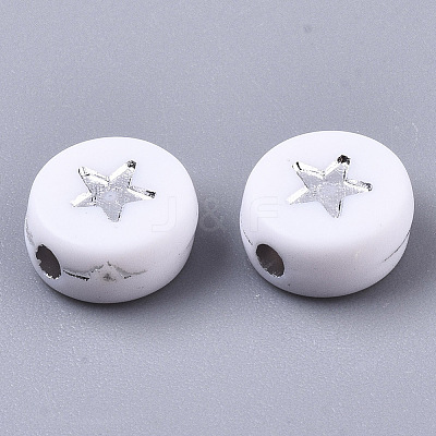 Opaque Acrylic Beads PACR-N006-006A-01B-1